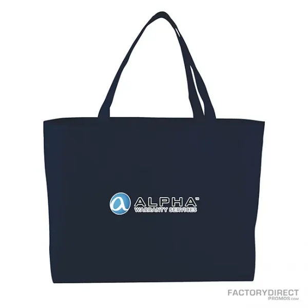 Custom Printed Cheap Shopper Bags - Navy