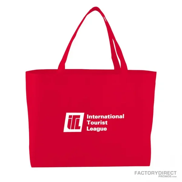 Custom Printed Cheap Shopper Bags - Red