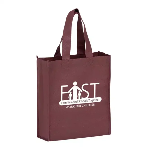 Burgundy Reusable Bag with Custom Imprinted Logo