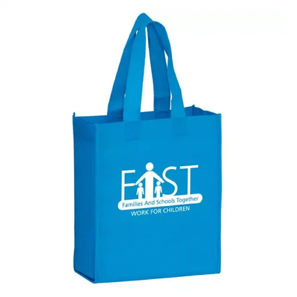 Cool Blue Reusable Bag with Custom Imprinted Logo