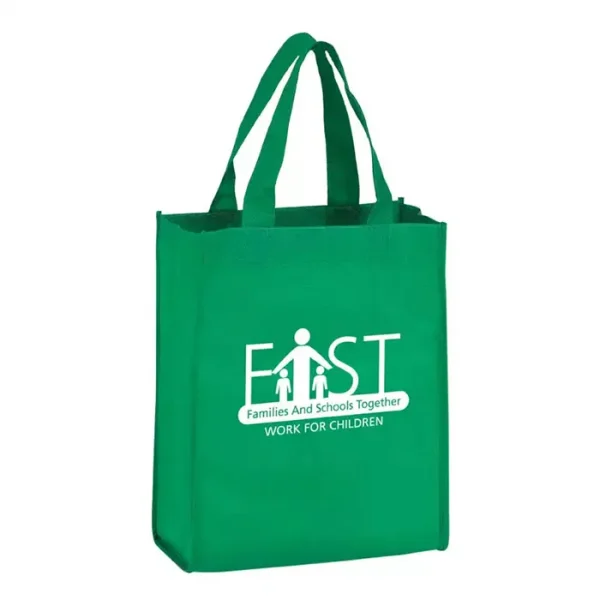 Kelly Green Reusable Bag with Custom Imprinted Logo