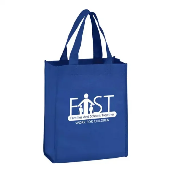 Royal Blue Reusable Bag with Imprinted logo