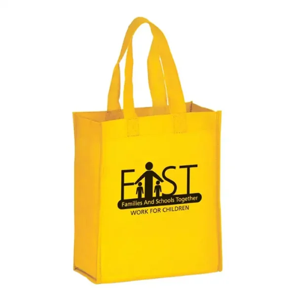 Yellow Reusable Bag with Imprinted logo