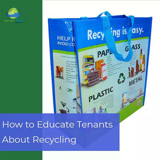 Bag used by municipalities for Recycling - How to Educate Tenants About Recycling