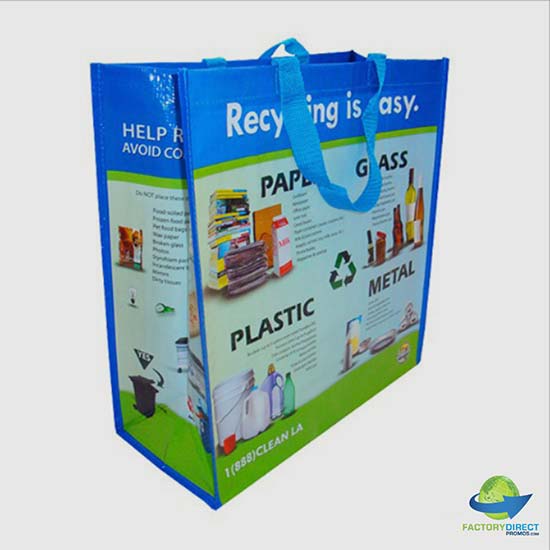 Reusable recycling bags as part of municipality recycling program