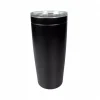 Customizable vacuum sealed 20 oz metal tumbler - Black