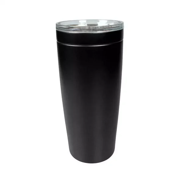 Customizable vacuum sealed 20 oz metal tumbler - Black