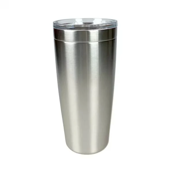 Customizable vacuum sealed 20 oz metal tumbler - Stainless Steel