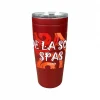 Custom printed 20 oz metal tumbler, full-color digital printing - Maroon/Red