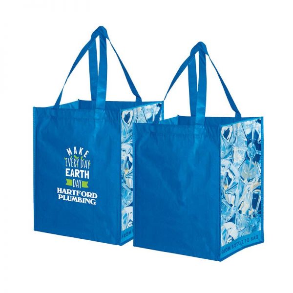 Predesigned Grocery Bags from Recycled Material - Custom Logo Printing ...