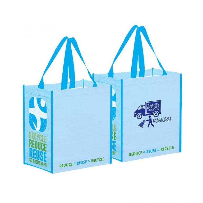 Predesigned Grocery Bags from Recycled Material Custom Logo Printing