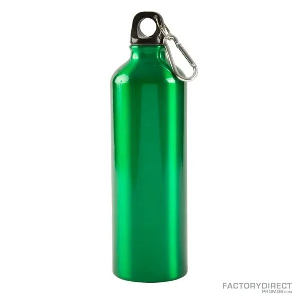 Green 25oz Custom Branded Aluminum Water Bottles - Wholesale