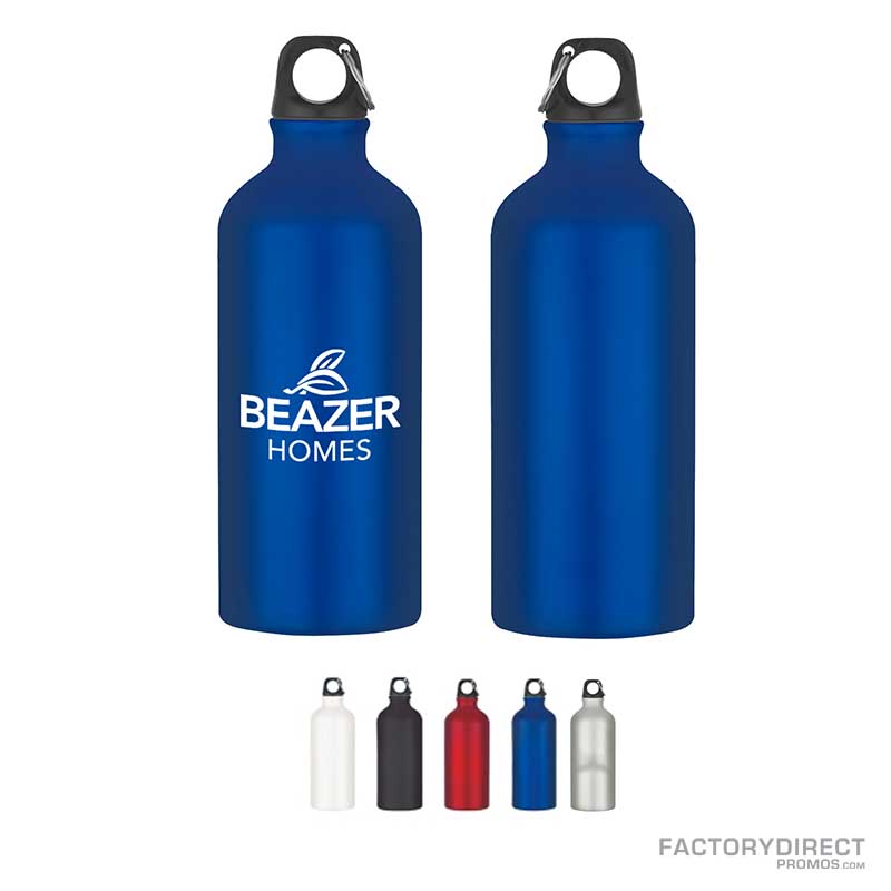 Custom Imprinted 17 oz. Aluminum Water Bottle With Carabiner