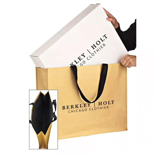 Custom Printed Large/Jumbo Natural Kraft Trade Show Bag