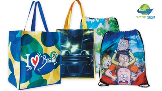 Custom Branded Reusable Bags with Dye Sublimation Printing