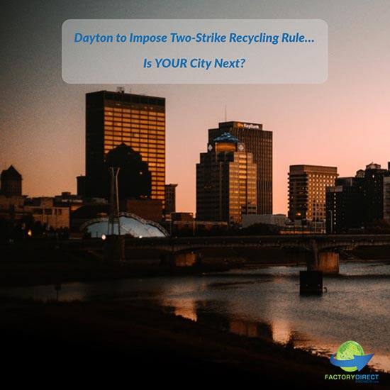 Dayton, Ohio at sunset - Recycling Rule