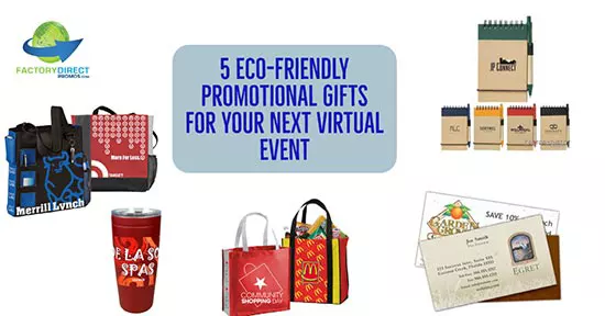 Eco-friendly promotional gift ideas for virtual events