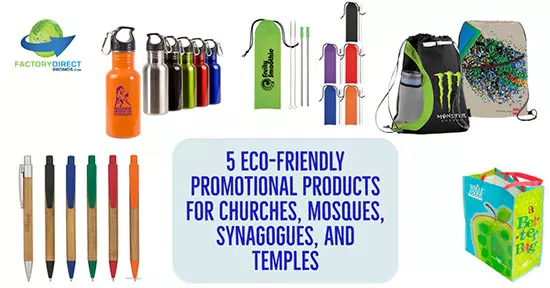 An array of Eco-Friendly Promotional Products for Religious Groups