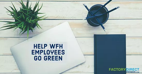 Laptop, plant, pencils, and notebook on a natural colored wood slat table