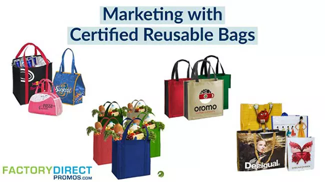 California certified custom reusable bags