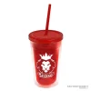 16oz Double Wall Insulated Tumbler - Red