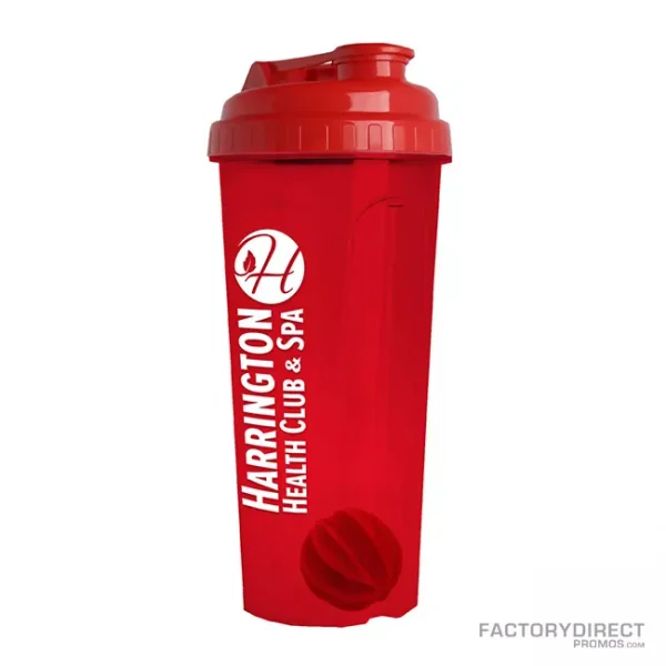 24oz Shaker Sports Water Bottle - Red