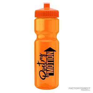 Custom 28oz Water Bottle - Pull-top - Orange