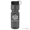 Custom 28oz Water Bottle with Tethered Twist-on Cap - Smoke