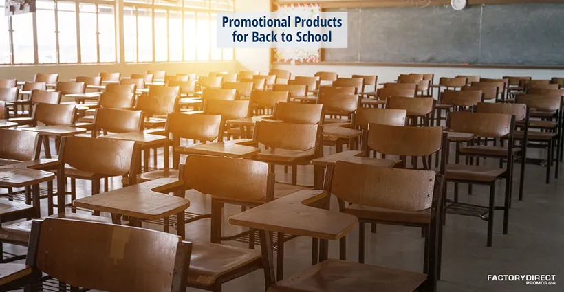 Empty school classroom - Promotional Products for Back to School