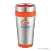 Orange Wholesale Custom Stainless Steel Travel Coffee Cups in Bulk