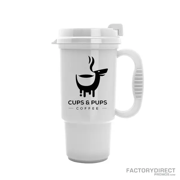 Wholesale White Custom Reusable Coffee Cups in Bulk