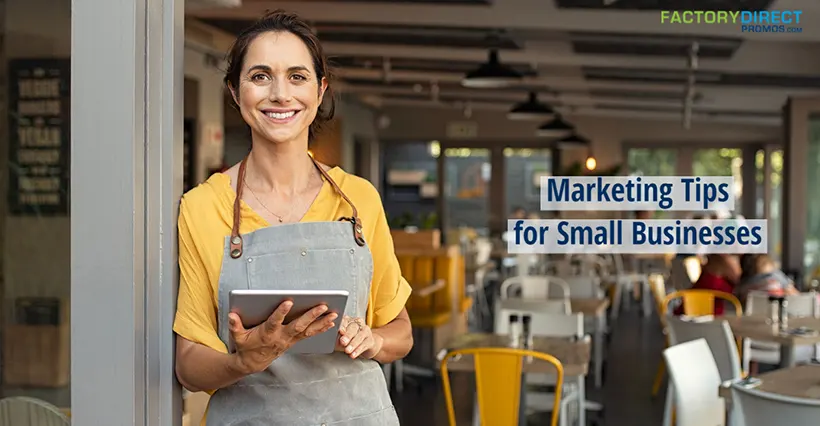 Small business owner standing in front of café – Marketing Tips for Small Business