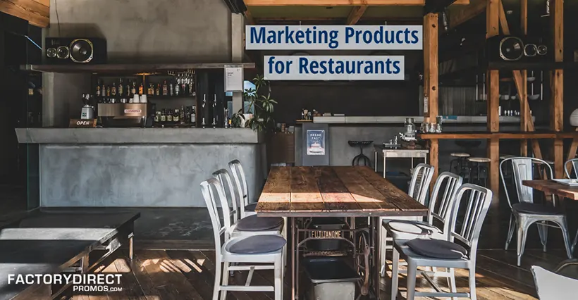 Open air restaurant with table, chairs, pick-up counter - Marketing products for restaurants